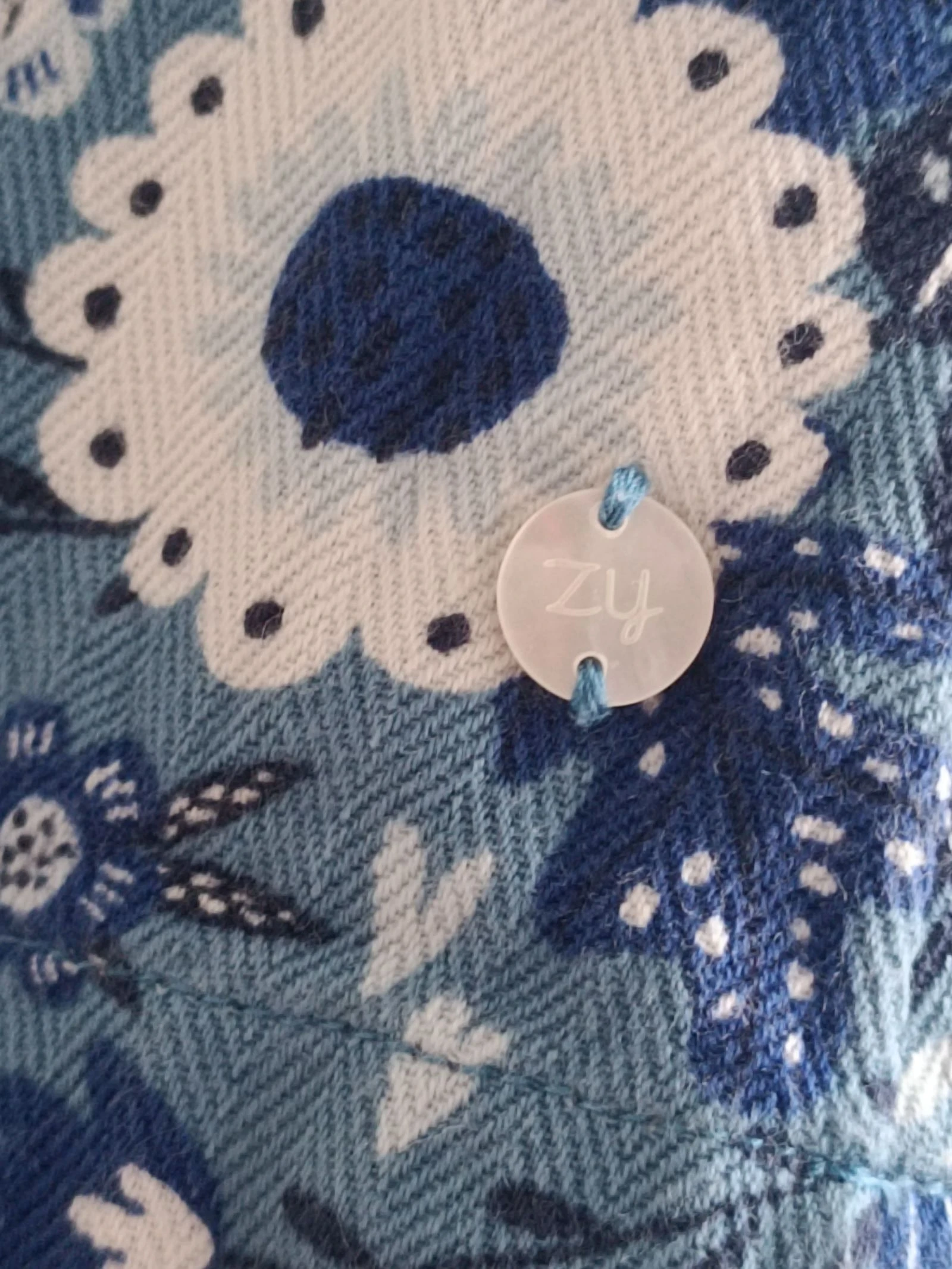 Vestido floral azul y blanco de Zippy 18-24 meses – photo 5